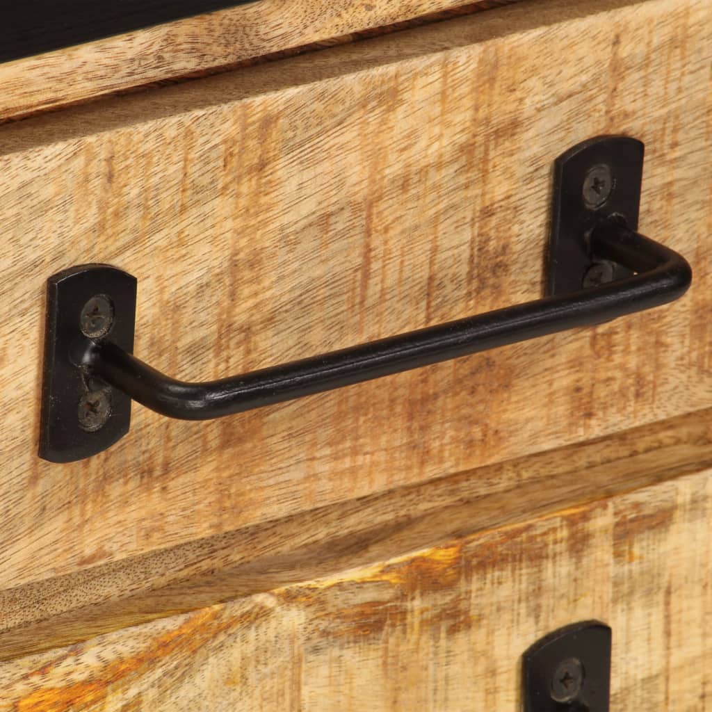 Έπιπλο Τηλεόρασης με Συρτάρια 120x30x40 εκ. Μασίφ Ξύλο Μάνγκο 7