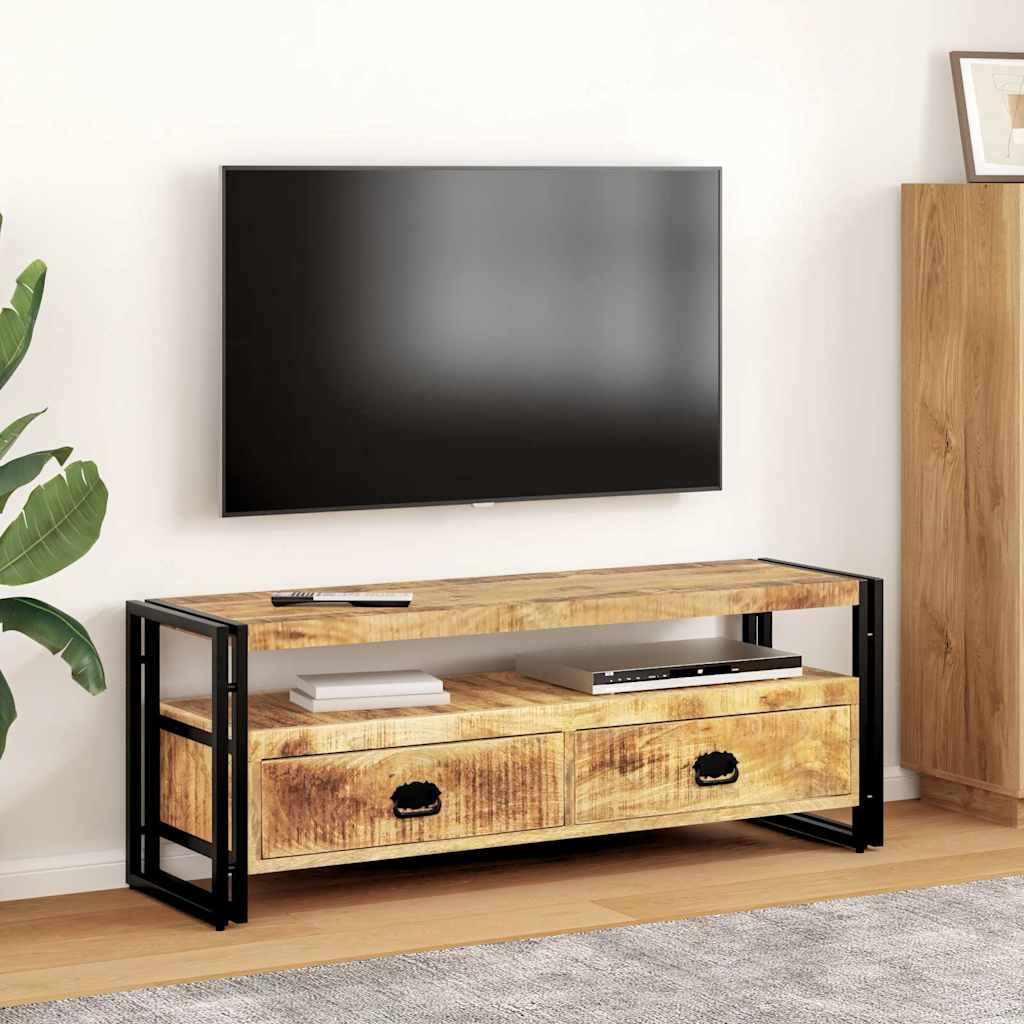 Έπιπλο Τηλεόρασης 120 x 35 x 45 εκ. από Μασίφ Ξύλο Μάνγκο 1
