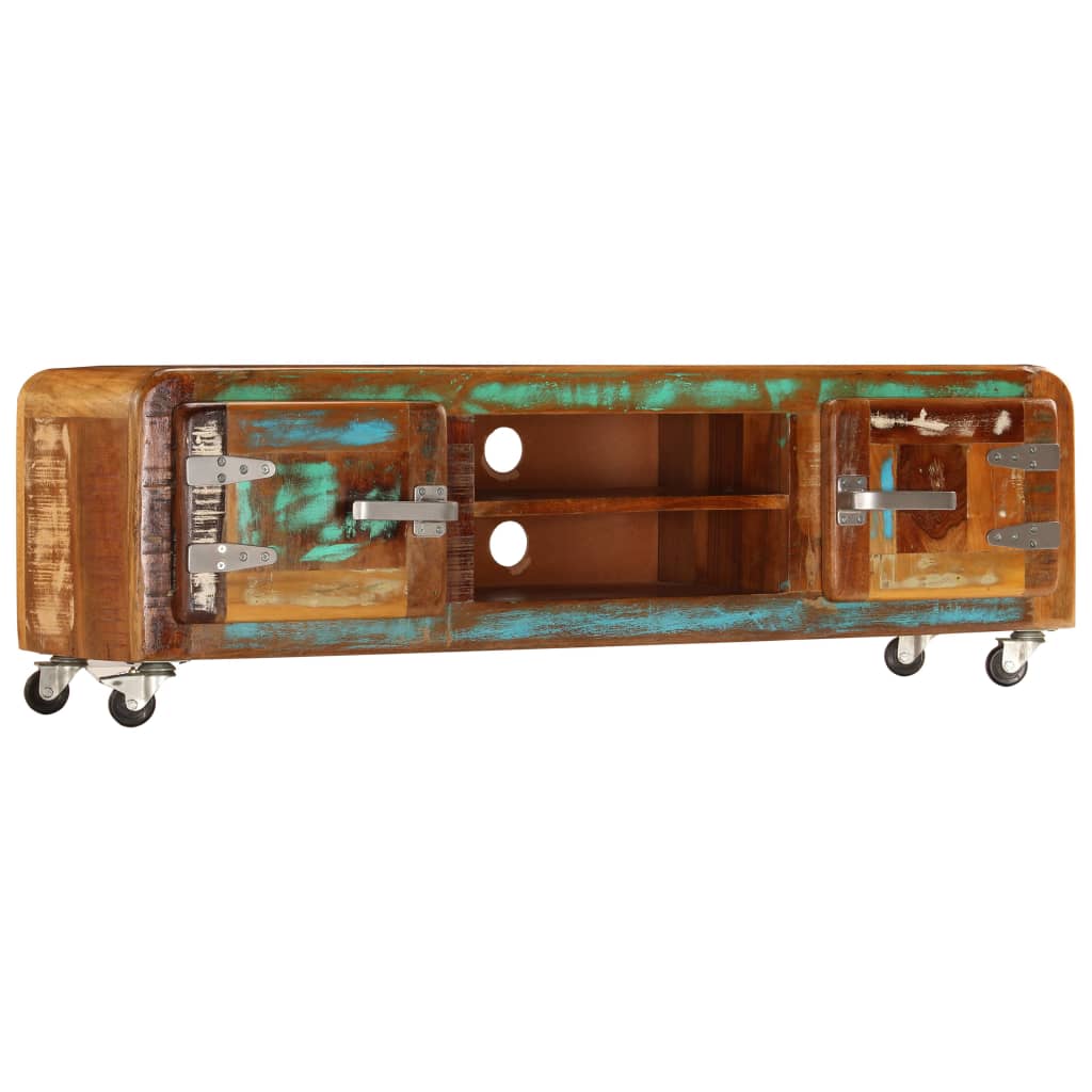 Έπιπλο Τηλεόρασης 120 x 30 x 36 εκ. από Μασίφ Ανακυκλωμένο Ξύλο 12