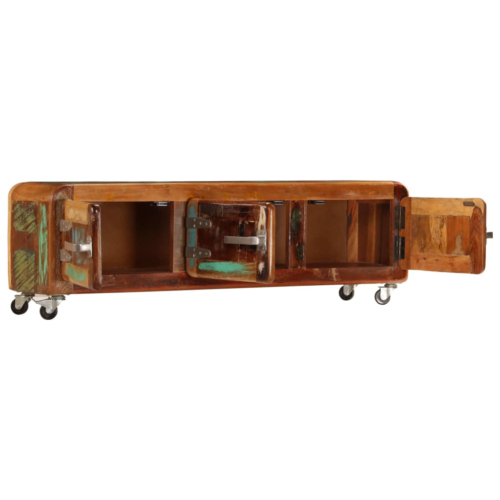 Έπιπλο Τηλεόρασης 120 x 30 x 37 εκ. από Μασίφ Ανακυκλωμένο Ξύλο 5