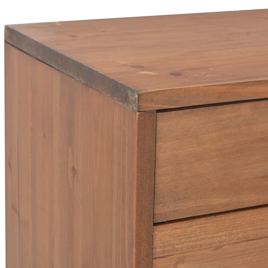 Έπιπλο Τηλεόρασης με 4 Συρτάρια 120x30x40 εκ. Μασίφ Ξύλο Ελάτης 7