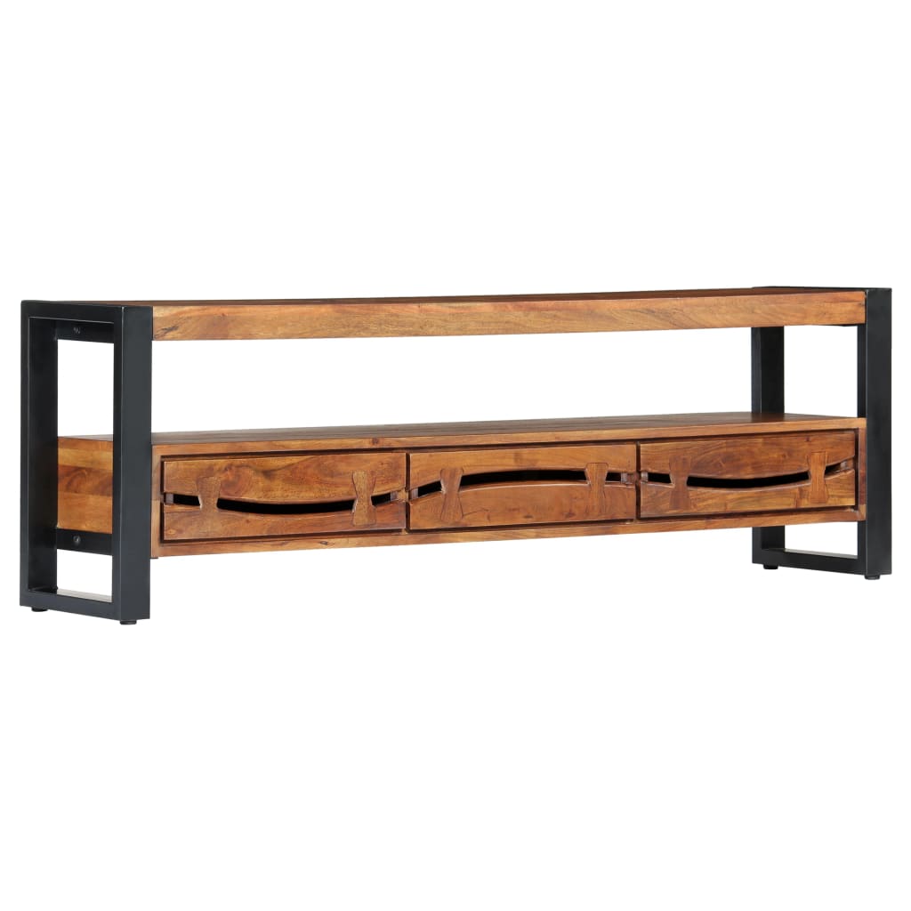 Έπιπλο Τηλεόρασης 140 x 30 x 45 εκ. από Μασίφ Ξύλο Ακακίας 10