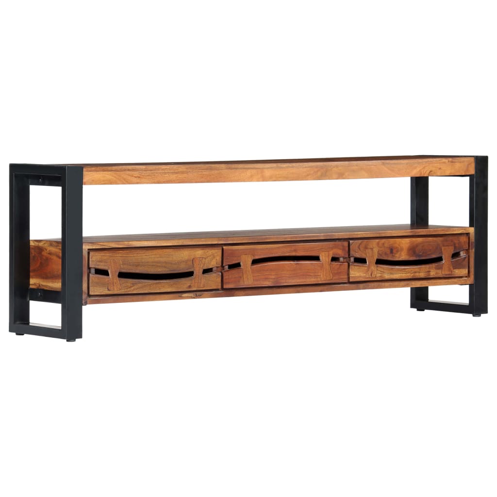 Έπιπλο Τηλεόρασης 140 x 30 x 45 εκ. από Μασίφ Ξύλο Ακακίας 12