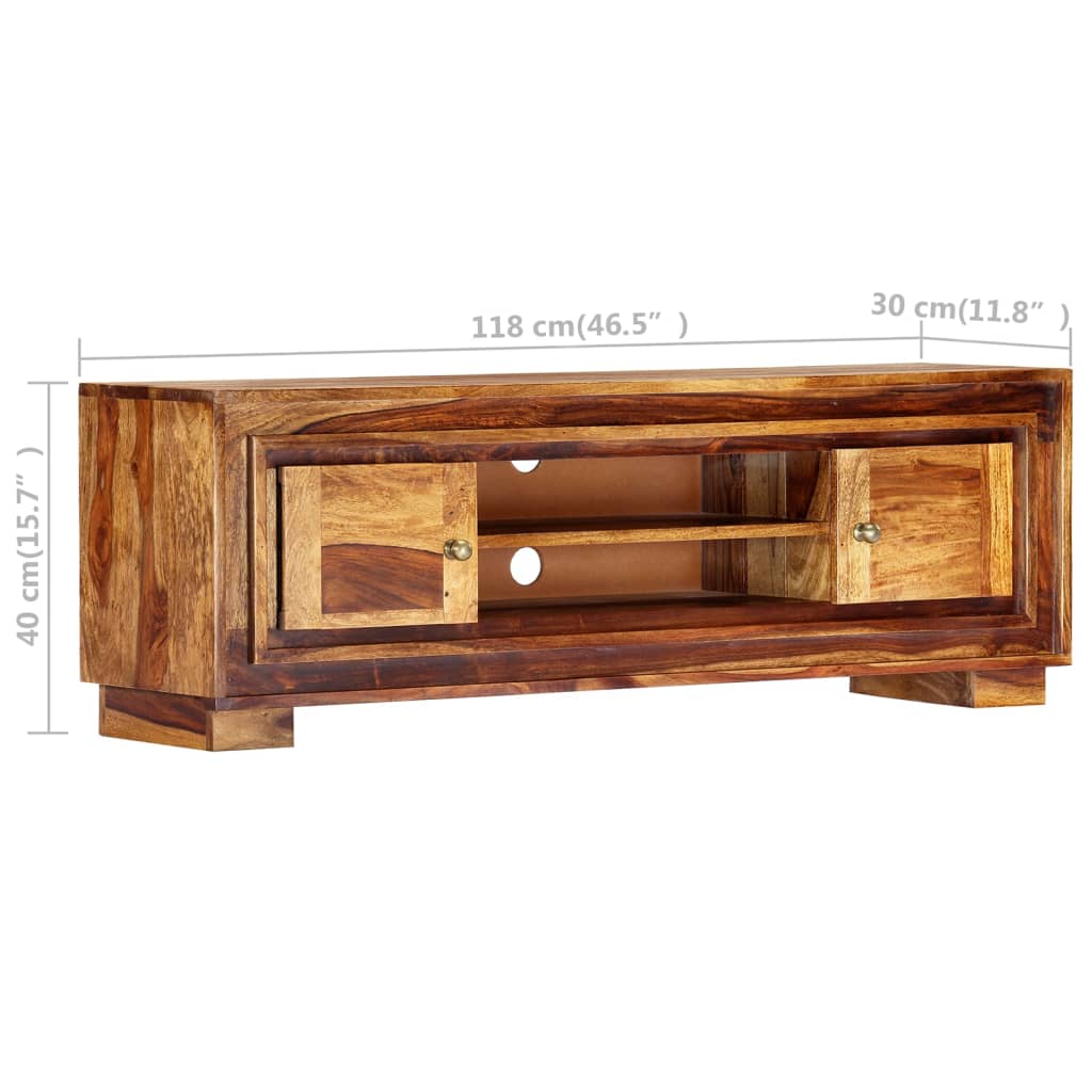 Έπιπλο Τηλεόρασης 118 x 30 x 40 εκ. από Μασίφ Ξύλο Sheesham 9