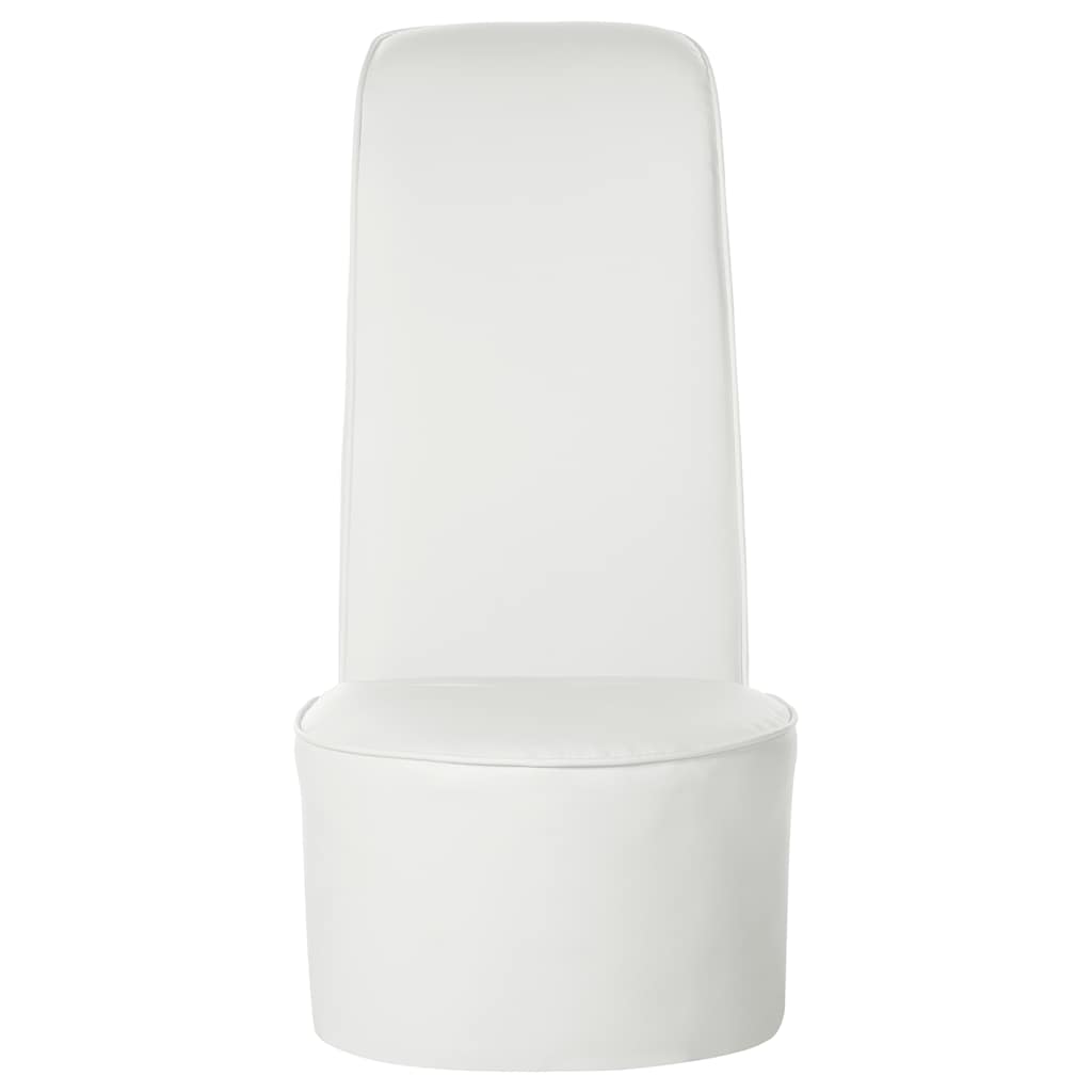 Κάθισμα Γόβα Λευκό από Συνθετικό Δέρμα 5