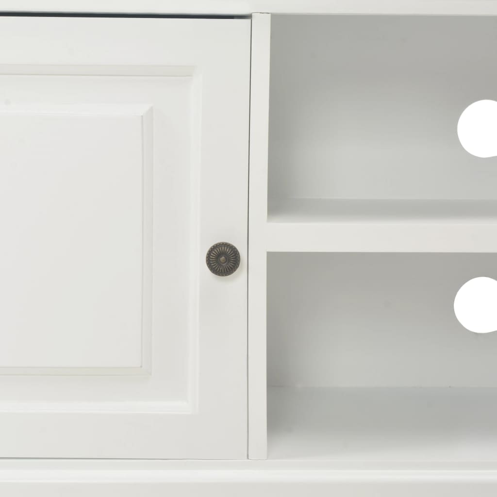 Έπιπλο Τηλεόρασης Λευκό 90 x 30 x 40 εκ. Ξύλινο 8