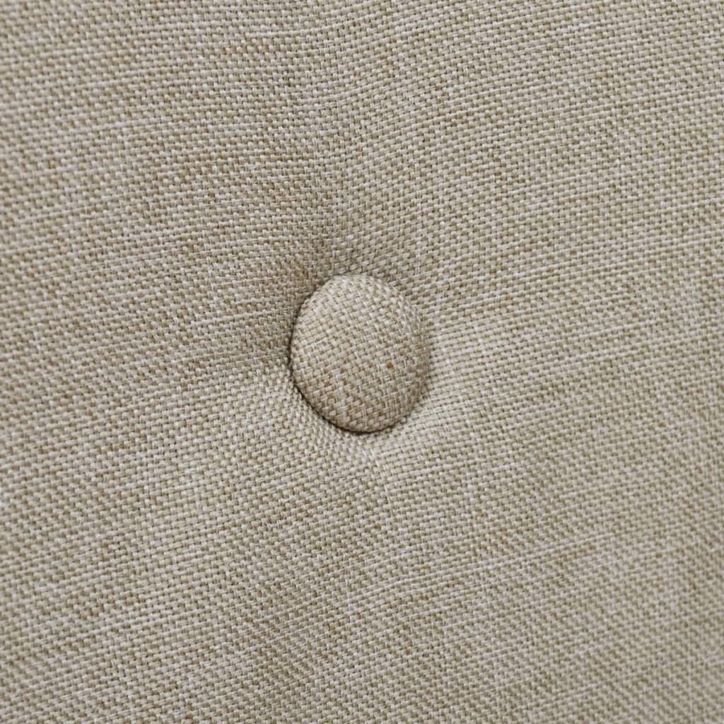 Καρέκλες Τραπεζαρίας 6 τεμ. Μπεζ Υφασμάτινες / Μασίφ Ξύλο Δρυός 5