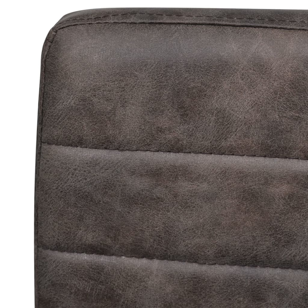 Καρέκλες Τραπεζαρίας «Πρόβολος» 4 τεμ. Καφέ από Συνθετικό Δέρμα 6