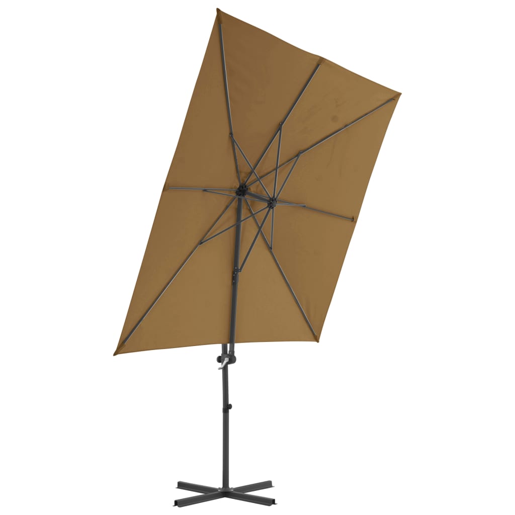 Ομπρέλα Κήπου Taupe με Φορητή Βάση 3