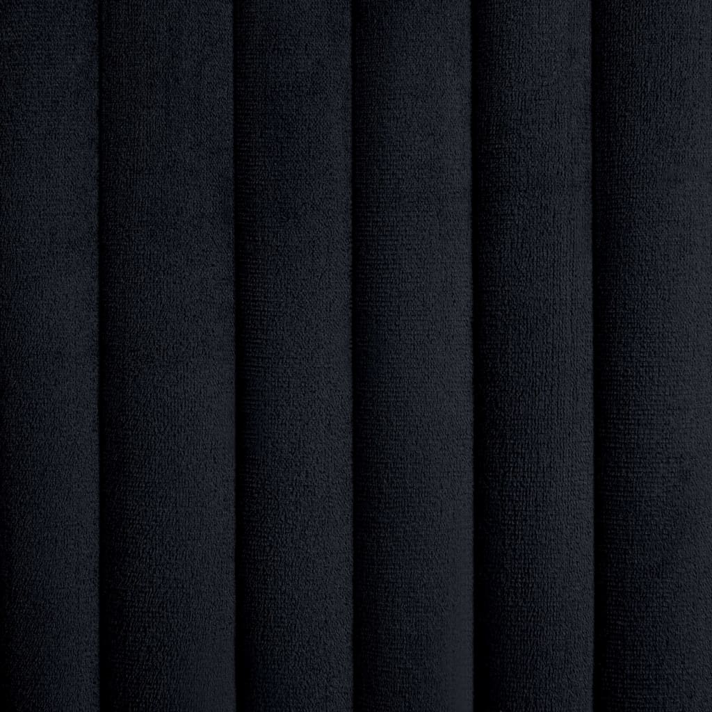 Καρέκλες Τραπεζαρίας 6 τεμ. Μαύρες Βελούδινες 7