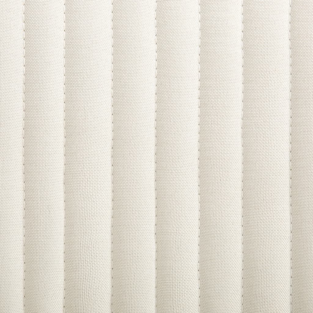 Καρέκλες Τραπεζαρίας 6 τεμ. Κρεμ Υφασμάτινες 7