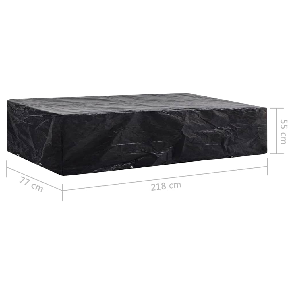 Καλύμματα Ξαπλώστρας 2 τεμ. με 8 Κρίκους 218 x 77 x 55 εκ. 8
