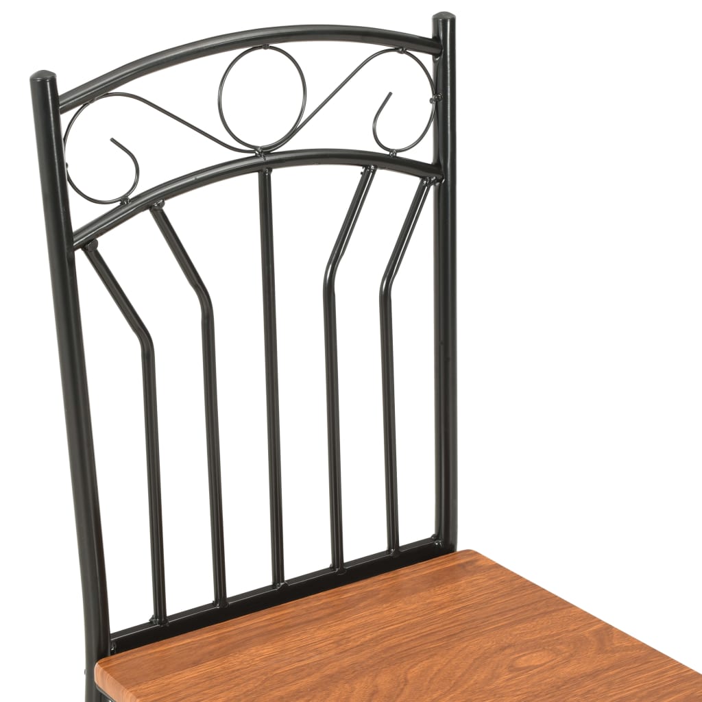 Καρέκλες Τραπεζαρίας 2 τεμ. Καφέ από MDF 6