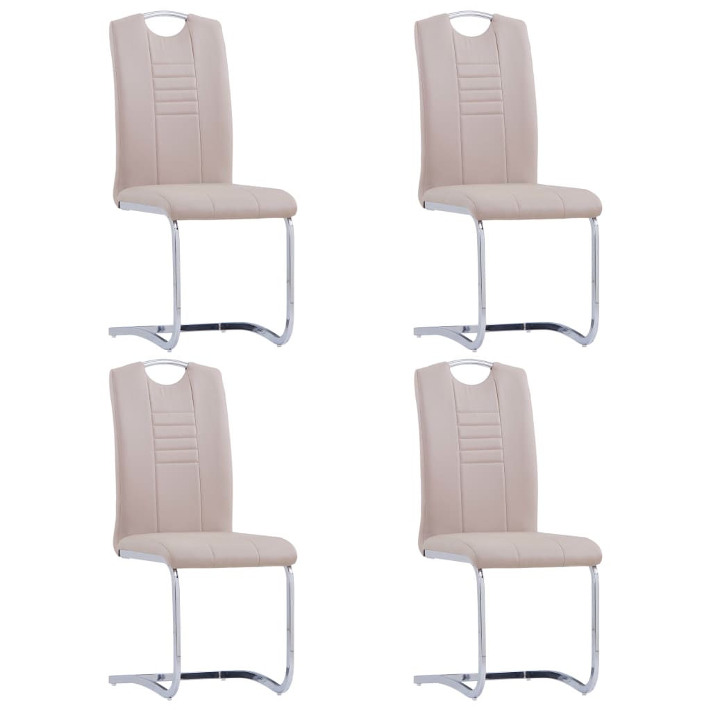 Καρέκλες Τραπεζαρίας «Πρόβολος» 4 τεμ. Καπουτσίνο Συνθετ. Δέρμα 1