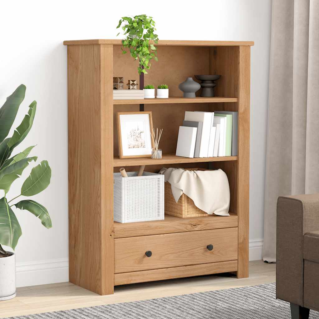 Βιβλιοθήκη 80 x 35 x 110 εκ. Μασίφ Ξύλο Πεύκου Σειρά Panama 3