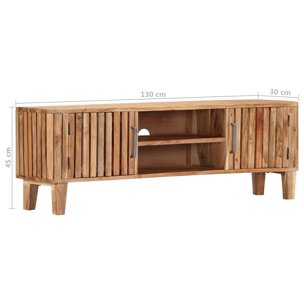 Έπιπλο Τηλεόρασης 130 x 30 x 45 εκ. από Μασίφ Ξύλο Ακακίας 8