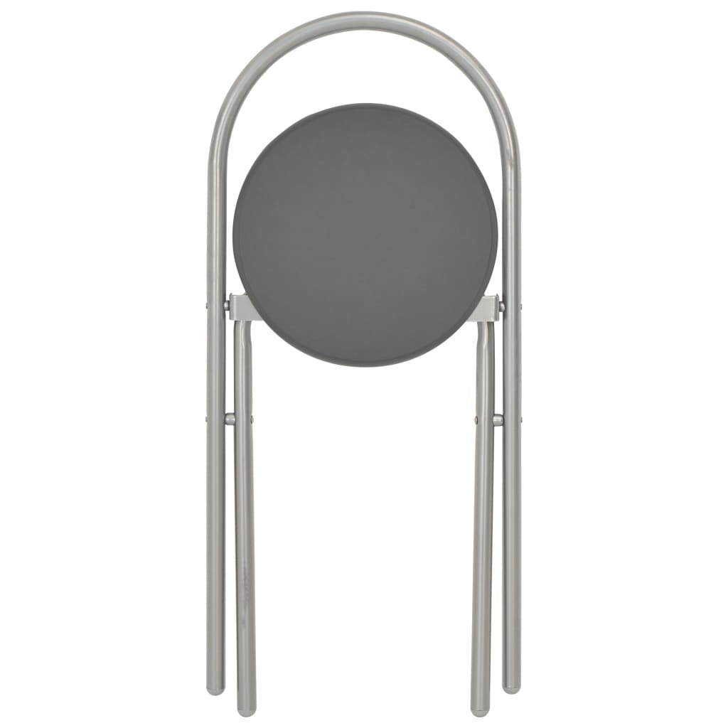 Σετ Τραπεζαρίας Πτυσσόμενο με Ραφιέρα 3 τεμ. Μαύρο MDF & Ατσάλι 12