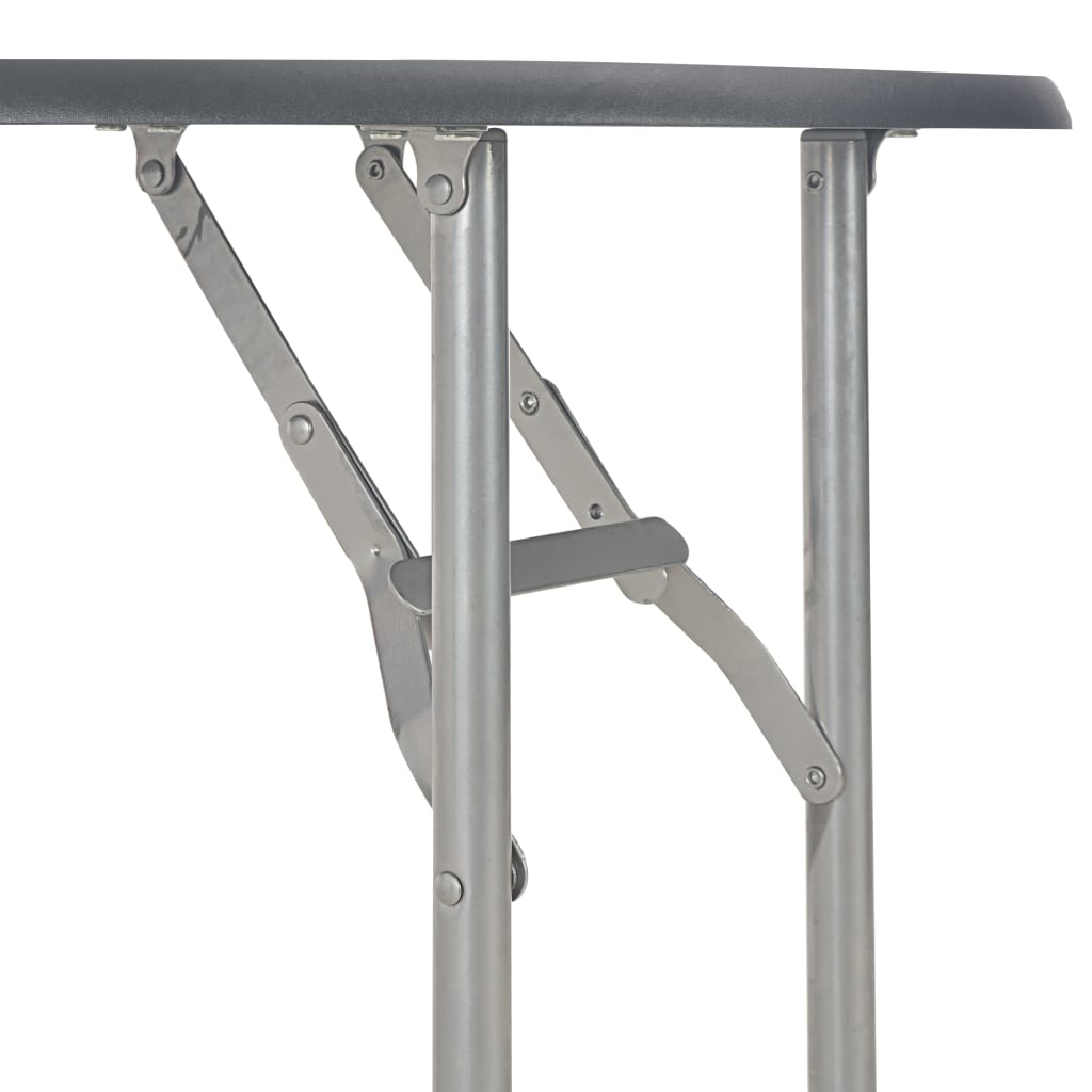 Σετ Τραπεζαρίας Πτυσσόμενο με Ραφιέρα 3 τεμ. Μαύρο MDF & Ατσάλι 8