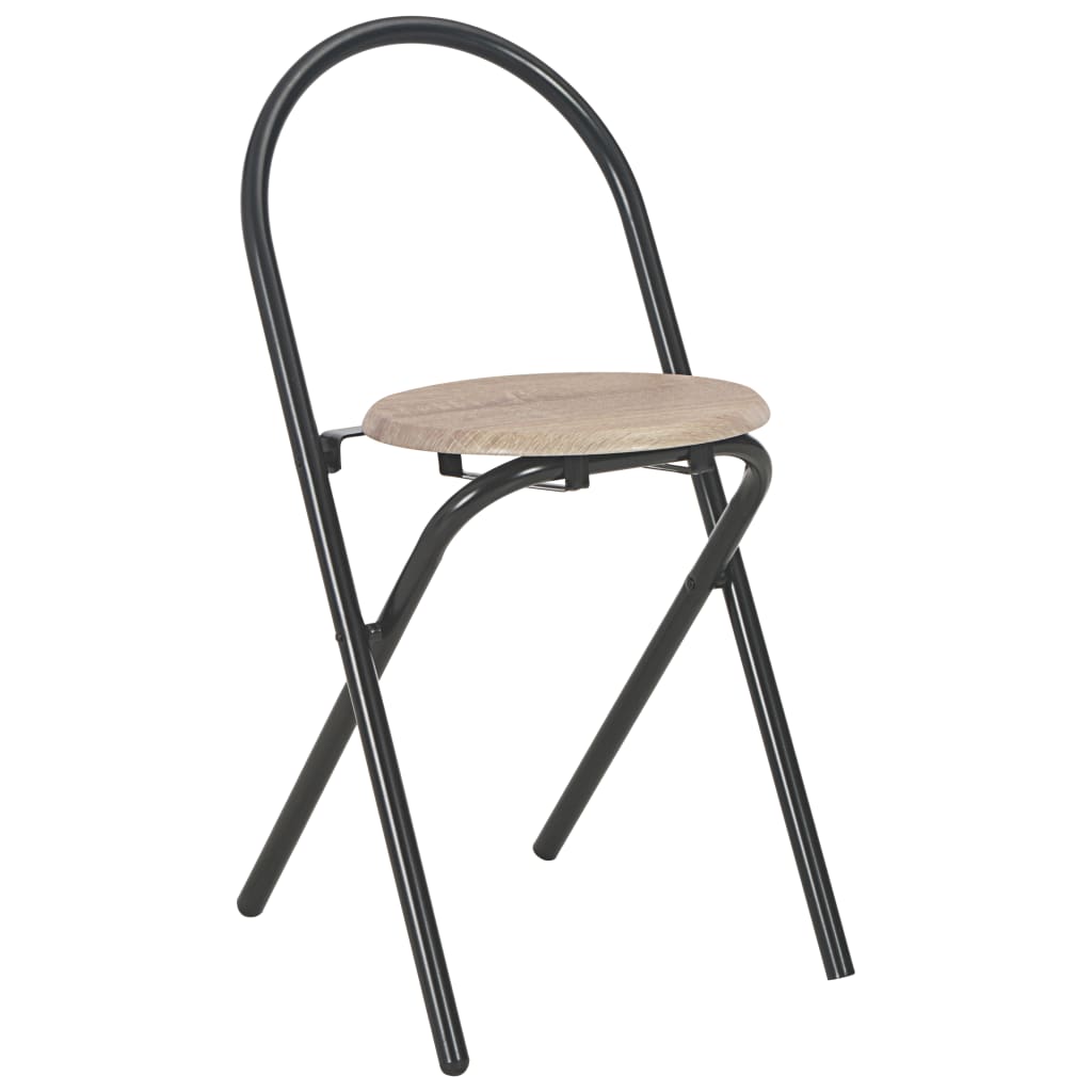 Σετ Τραπεζαρίας Πτυσσόμενο με Ραφιέρα 3 τεμ. MDF & Ατσάλι 9