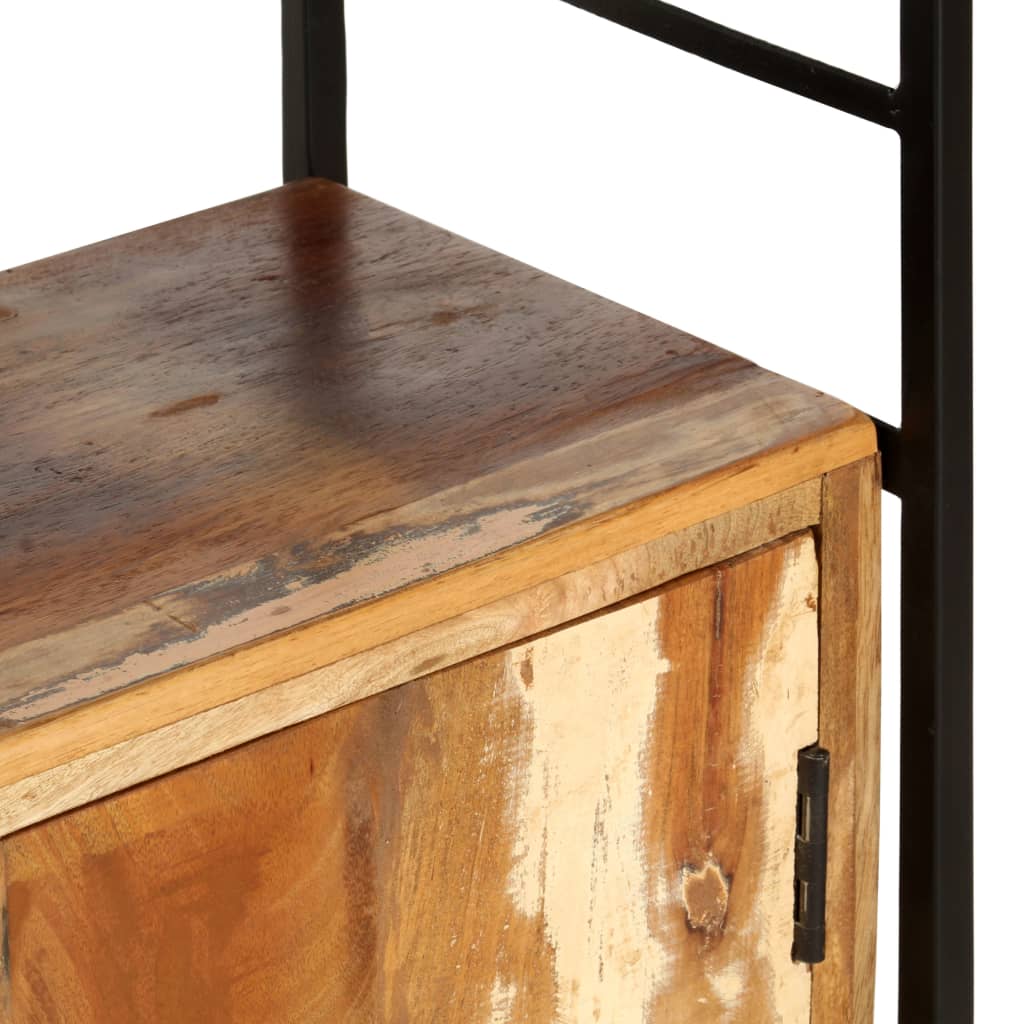 Βιβλιοθήκη με 4 Επίπεδα 124x30x180 εκ. Μασίφ Ανακυκλωμένο Ξύλο 5