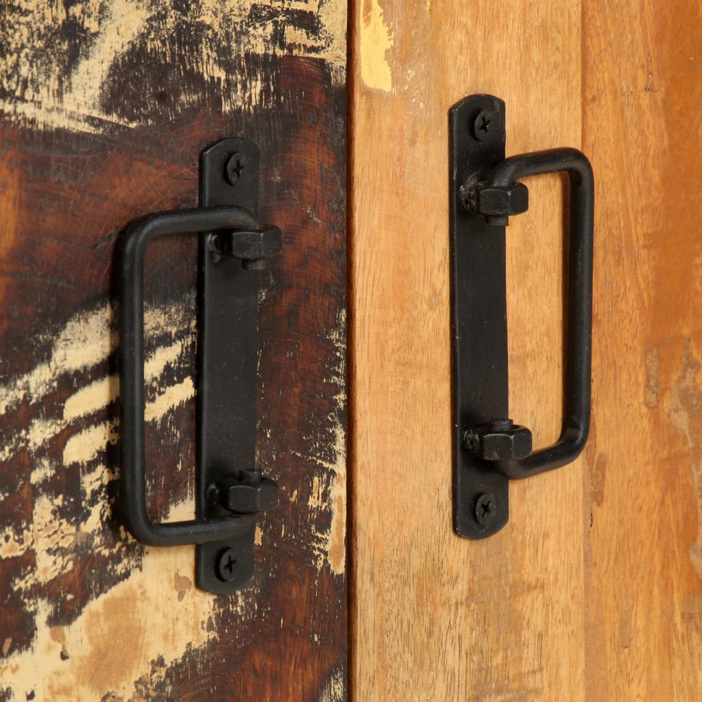 Βιβλιοθήκη με 4 Επίπεδα 124x30x180 εκ. Μασίφ Ανακυκλωμένο Ξύλο 6