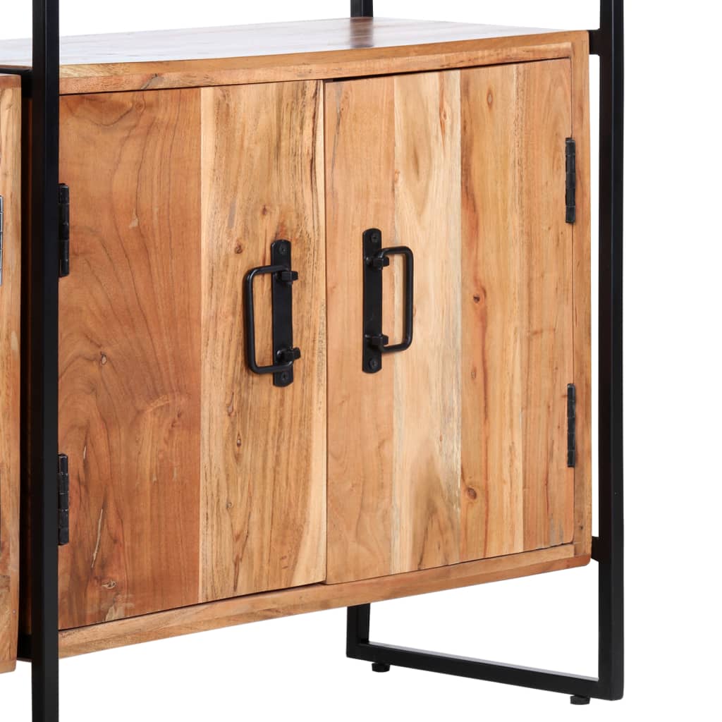 Βιβλιοθήκη με 4 Επίπεδα 124 x 30 x 180 εκ. Μασίφ Ξύλο Ακακίας 7