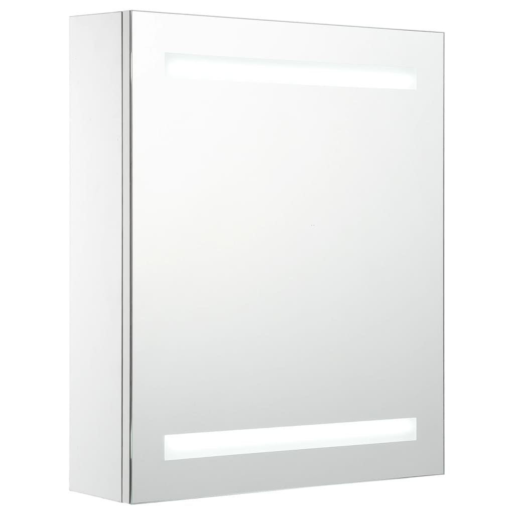 Ντουλάπι Μπάνιου με Καθρέφτη και Φωτισμό LED 50 x 13,5 x 60 εκ. 2