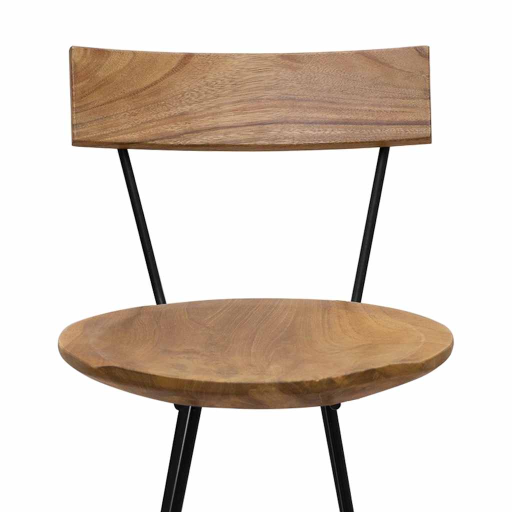 Σκαμπό Μπαρ 2 τεμ. από Μασίφ Ξύλο Teak 7