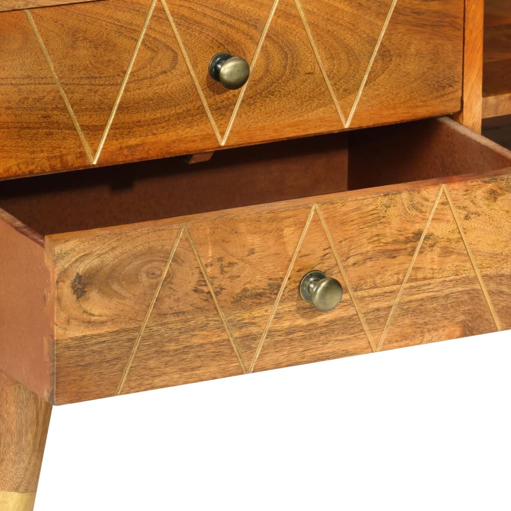 Έπιπλο Τηλεόρασης 85 x 35 x 47 εκ. από Μασίφ Ξύλο Μάνγκο 5