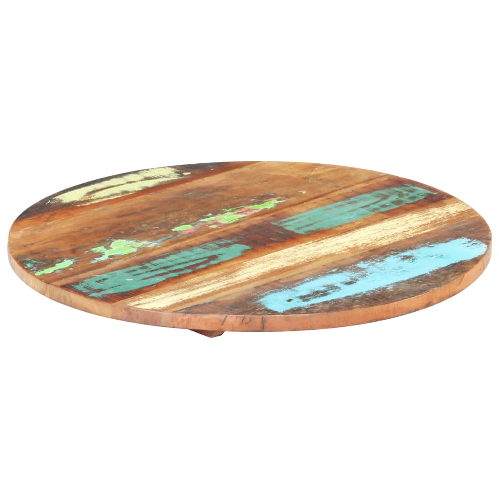 Επιφάνεια Τραπεζιού Στρογγυλή 40 εκ 25-27 χιλ. Μασίφ Ανακ. Ξύλο 8