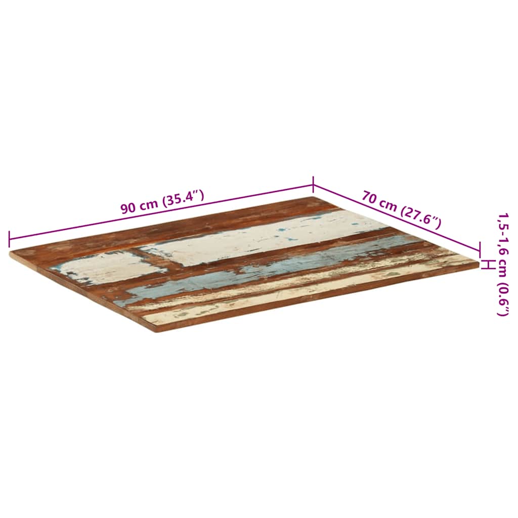 Επιφάνεια Τραπεζιού Ορθ. 70x90 εκ 15-16 χιλ Μασίφ Ανακ. Ξύλο 11