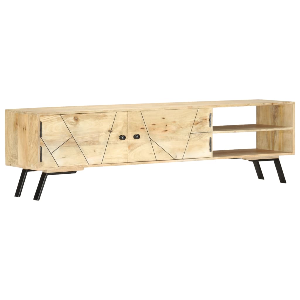 Έπιπλο Τηλεόρασης 140 x 30 x 40 εκ. από Μασίφ Ξύλο Μάνγκο 1