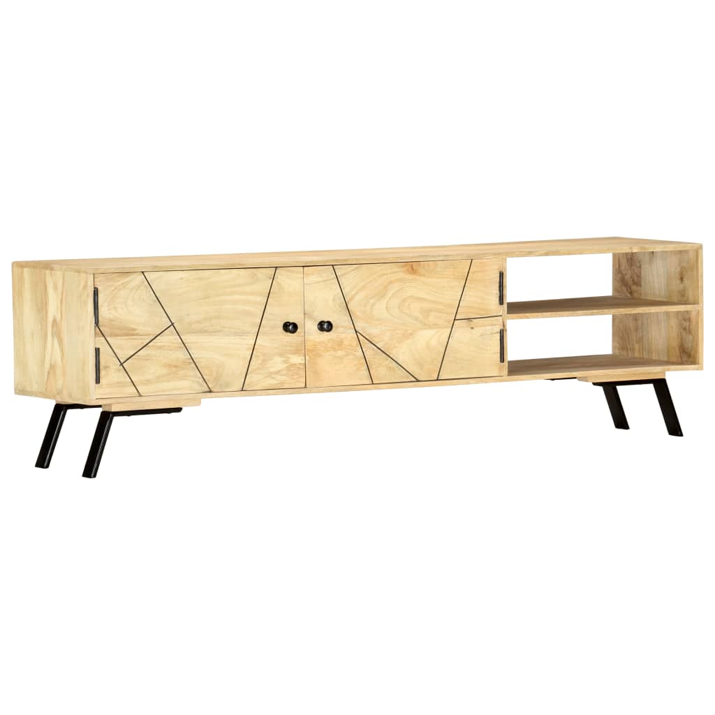 Έπιπλο Τηλεόρασης 140 x 30 x 40 εκ. από Μασίφ Ξύλο Μάνγκο 10
