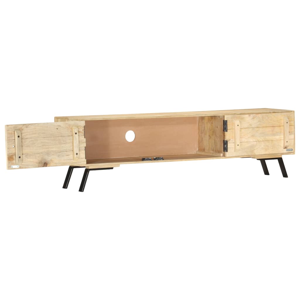 Έπιπλο Τηλεόρασης 140 x 30 x 40 εκ. από Μασίφ Ξύλο Μάνγκο 2