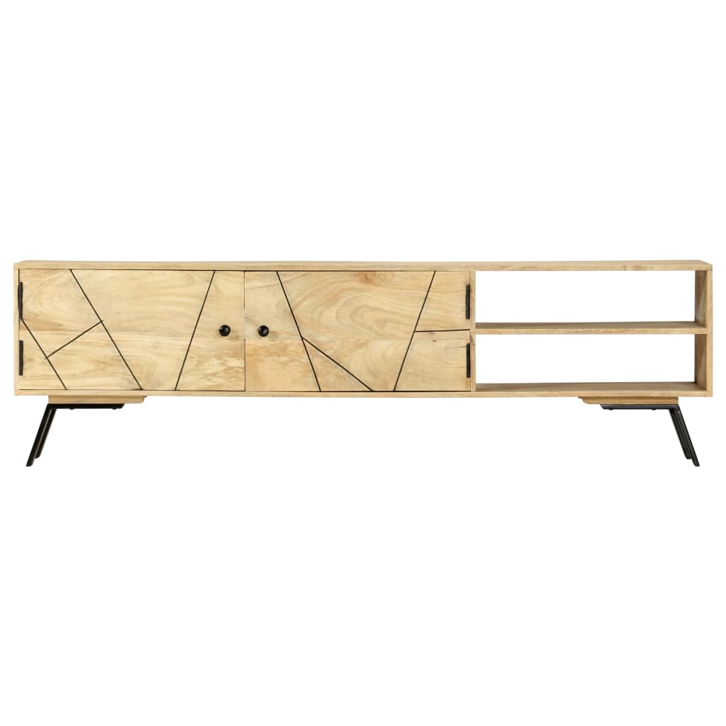 Έπιπλο Τηλεόρασης 140 x 30 x 40 εκ. από Μασίφ Ξύλο Μάνγκο 3