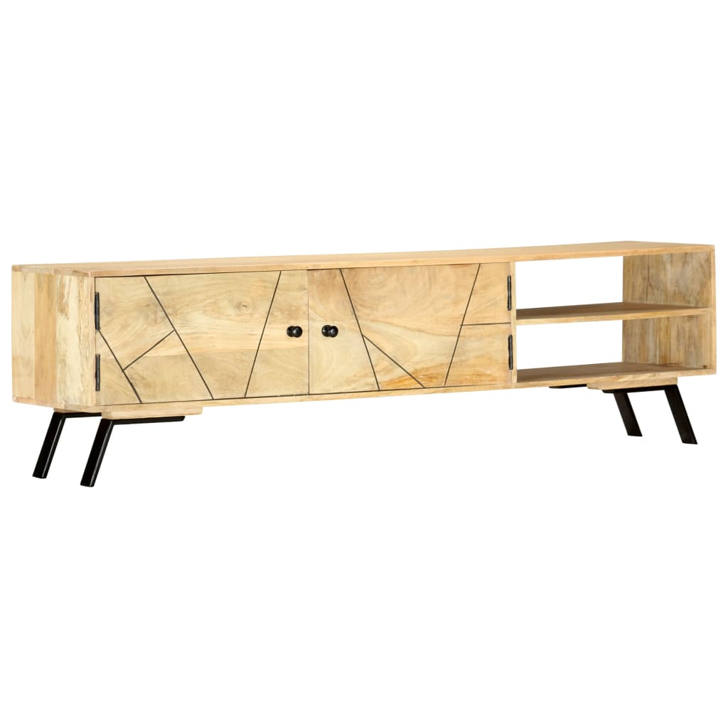 Έπιπλο Τηλεόρασης 140 x 30 x 40 εκ. από Μασίφ Ξύλο Μάνγκο 7