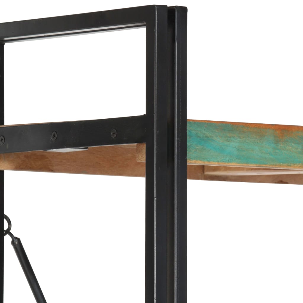 Βιβλιοθήκη με 5 Επίπεδα 90x30x180 εκ. Μασίφ Ανακυκλωμένο Ξύλο 4