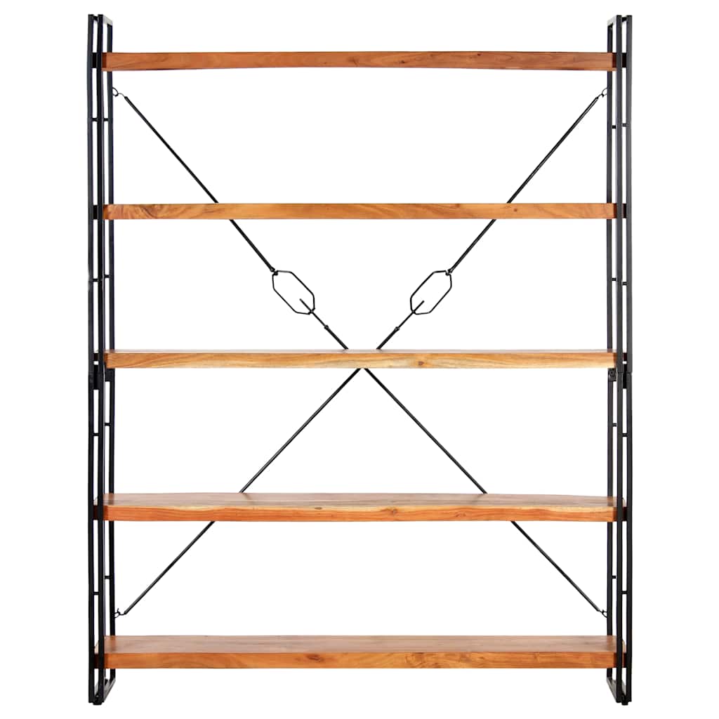 Βιβλιοθήκη με 5 Επίπεδα 140 x 30 x 180 εκ. Μασίφ Ξύλο Ακακίας 2