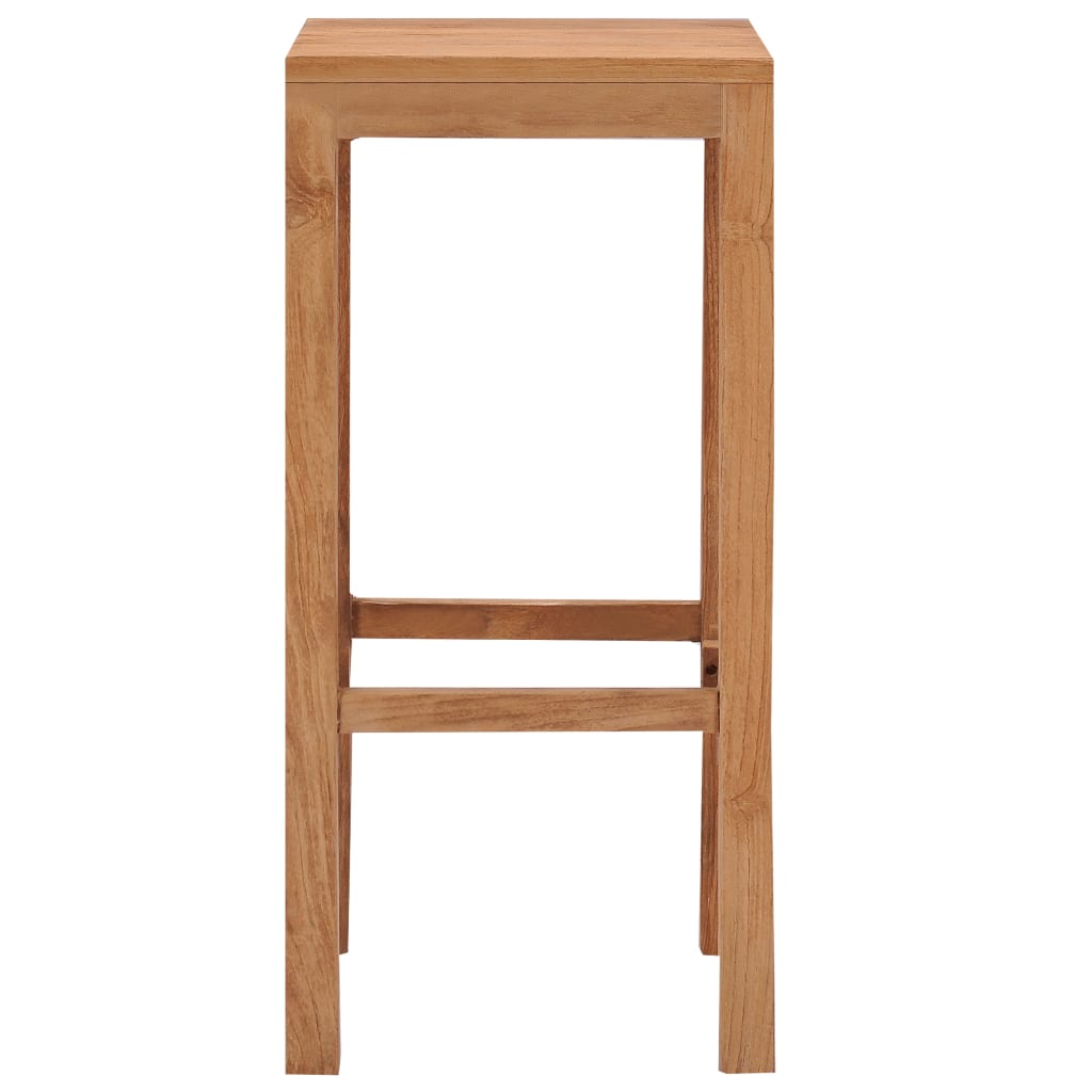 Σκαμπό Μπαρ 2 τεμ. από Μασίφ Ξύλο Teak 3