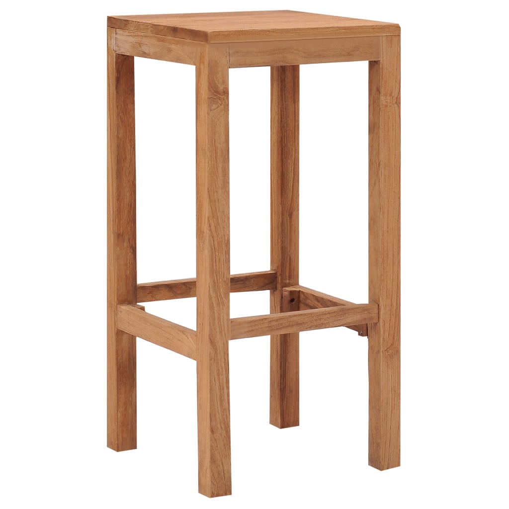 Σκαμπό Μπαρ 4 τεμ. από Μασίφ Ξύλο Teak 2