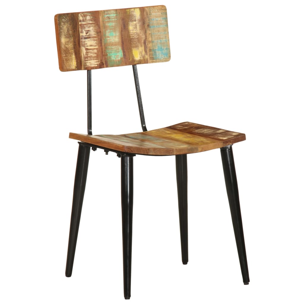 Καρέκλες Τραπεζαρίας 2 τεμ. από Μασίφ Ανακυκλωμένο Ξύλο 3