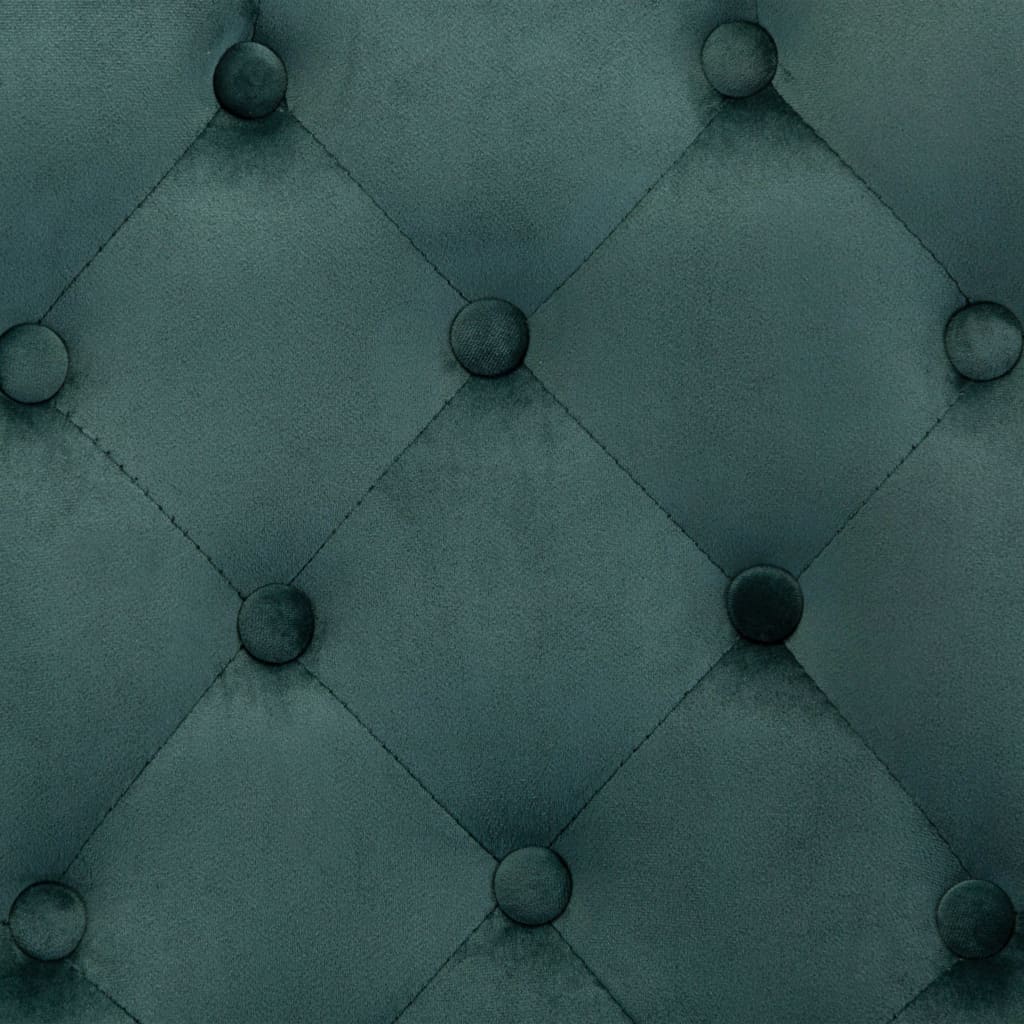 Καρέκλες Τραπεζαρίας 2 τεμ. Σκούρο Πράσινο Βελούδινες 7