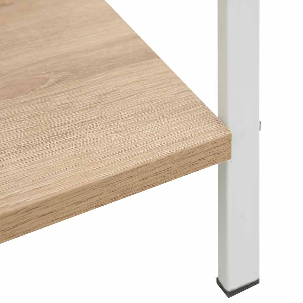 Ραφιέρα 4 Επιπέδων Δρυς 60x27,6x124,5 εκ. Επεξεργασμένο Ξύλο 7