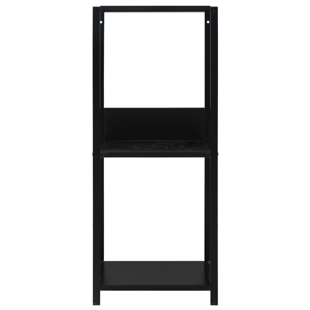 Ραφιέρα Ίσια Μικρή Μαύρη 33,5x39,6x79,7 εκ. Επεξ. Ξύλο 3