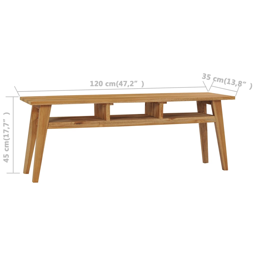 Έπιπλο Τηλεόρασης 120 x 35 x 45 εκ. από Μασίφ Ξύλο Teak 6