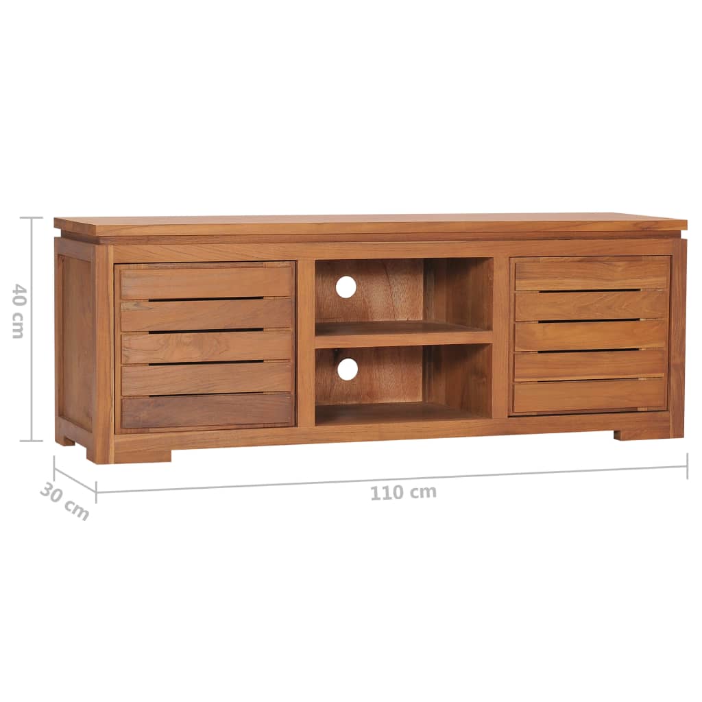 Έπιπλο Τηλεόρασης 110 x 30 x 40 εκ. από Μασίφ Ξύλο Teak 8