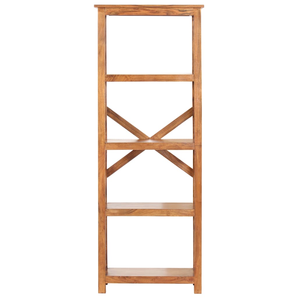 Βιβλιοθήκη 60x30x160 εκ. Μασίφ Ξύλο Ακακίας με Μελί Φινίρισμα 2