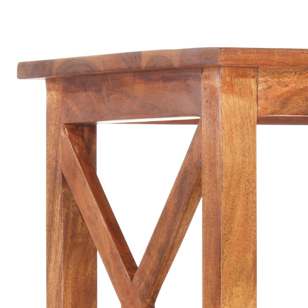 Βιβλιοθήκη 60x30x160 εκ. Μασίφ Ξύλο Ακακίας με Μελί Φινίρισμα 4