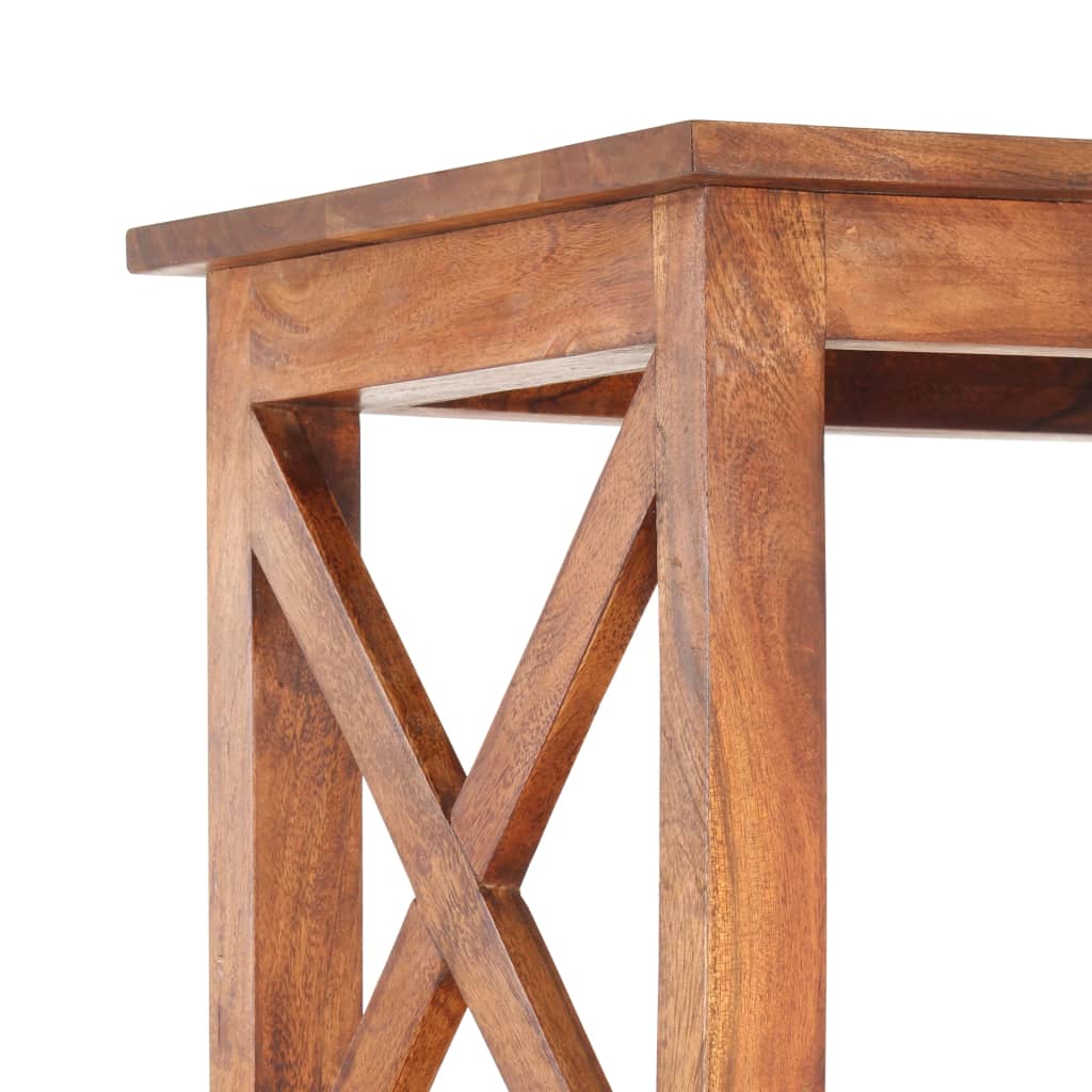 Βιβλιοθήκη 100x30x180 εκ. Μασίφ Ξύλο Ακακίας με Μελί Φινίρισμα 4