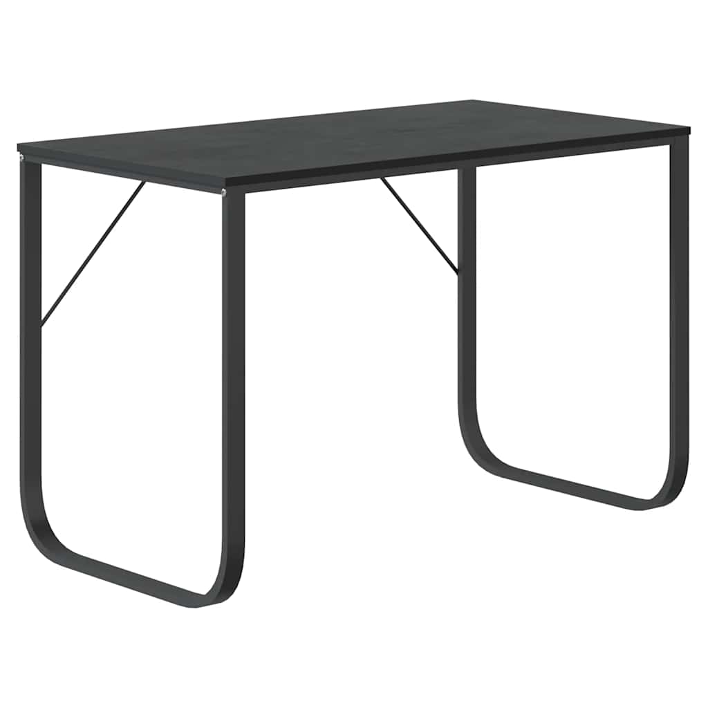 Γραφείο Υπολογιστή Μαύρο 110 x 60 x 73 εκ. από Μοριοσανίδα 2
